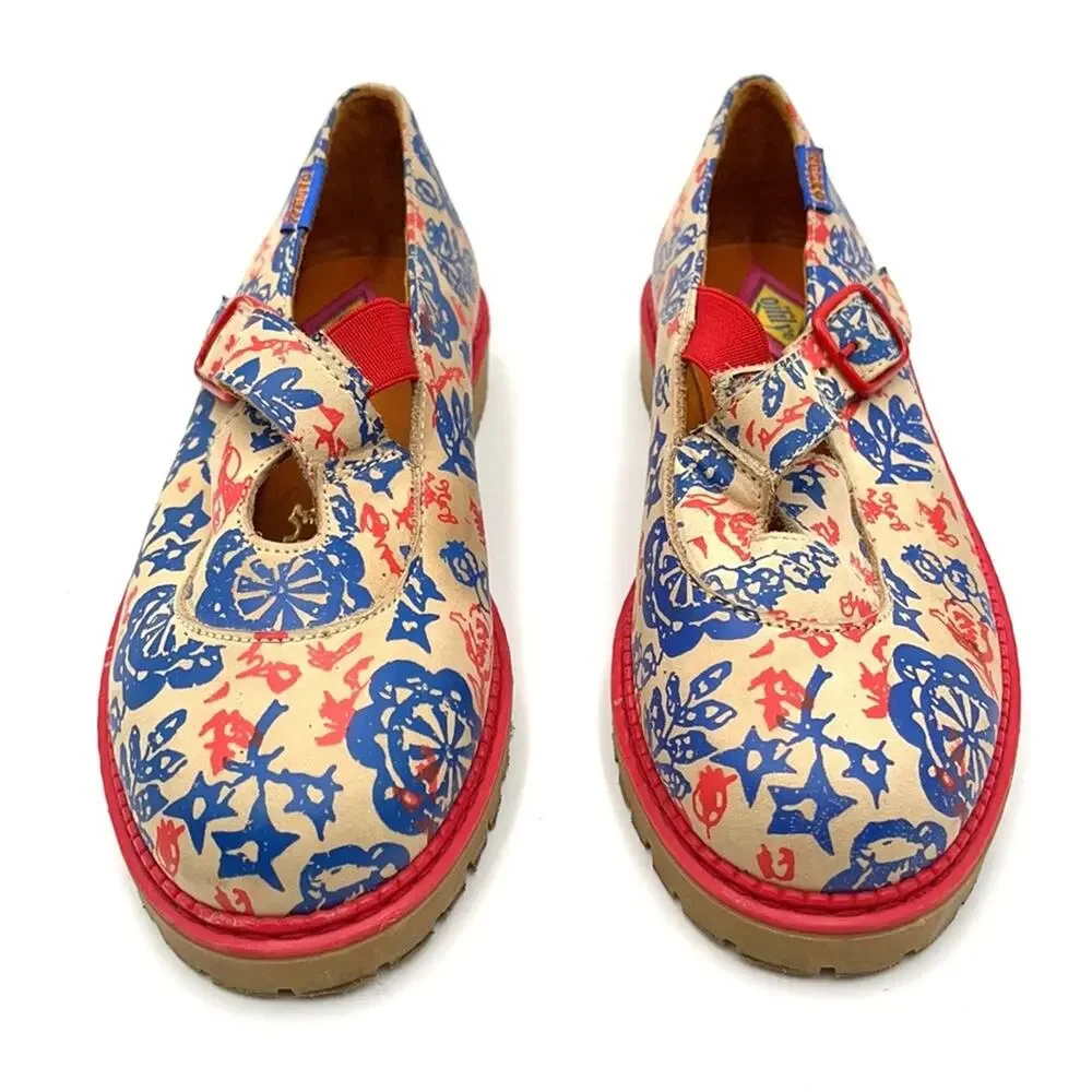 OILILY girl's Mary Jane printed leather shoes 32